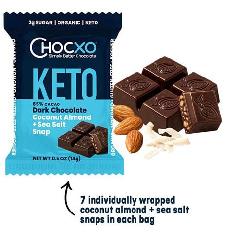 chocchox|Chocxo Dark Chocolate Coconut Almond & Sea Salt Snaps.